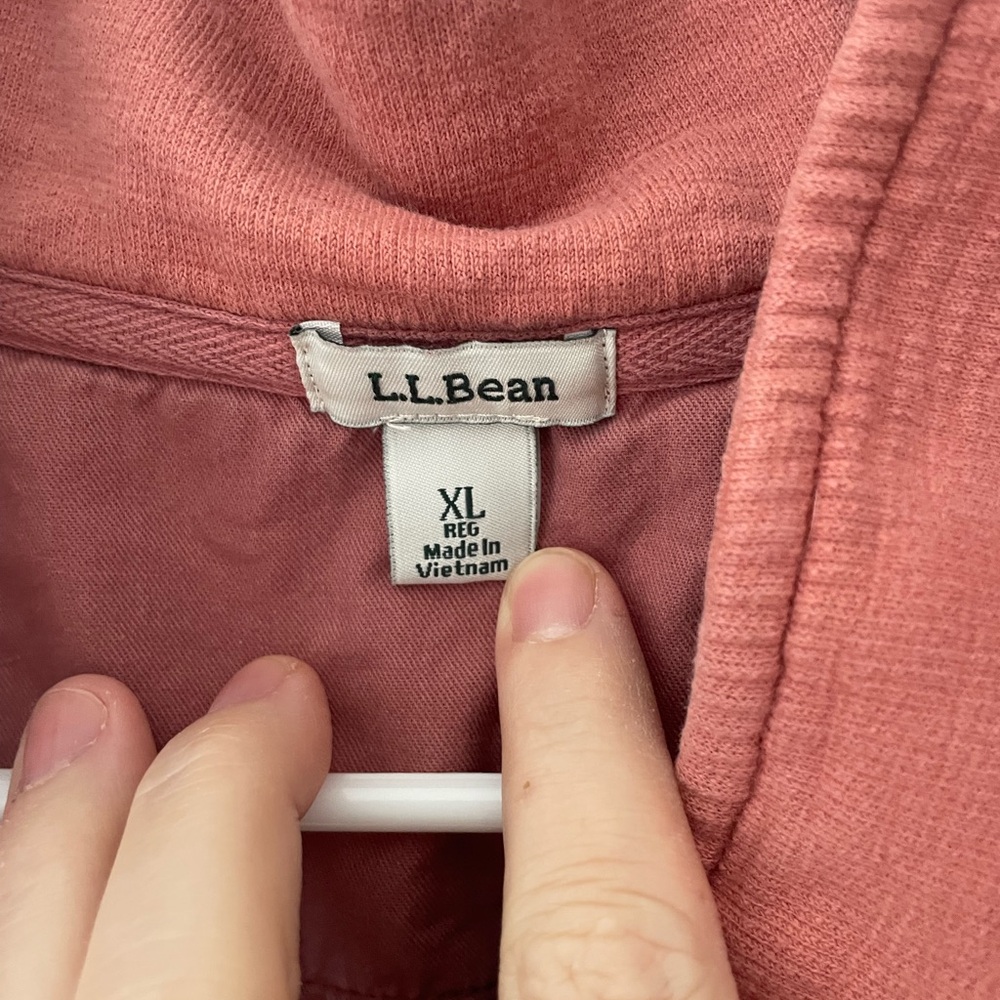 LL Bean quarter button sweatshirt - Picture 2 of 7